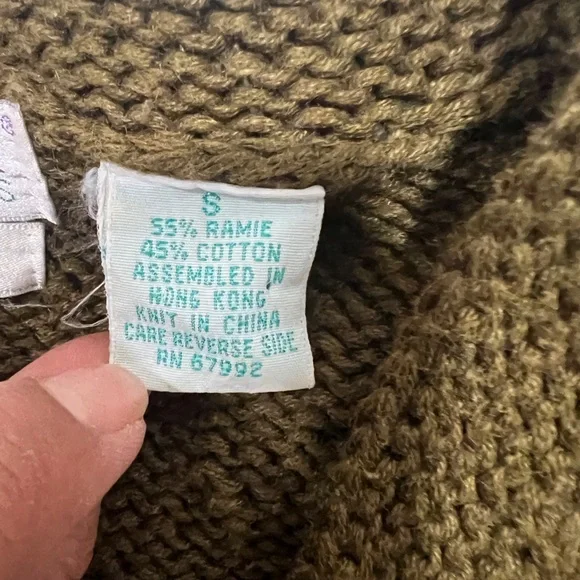 Vintage segrets sun prinst knitted by hand cardigan Sweater Size S - Picture 7 of 14